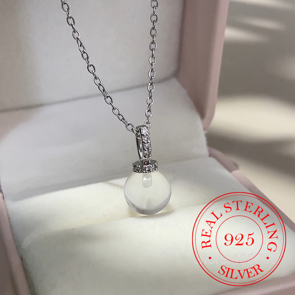 925 Sterling Silver Simple Tra - مراجعة Crystal Choker Necklace وسعره