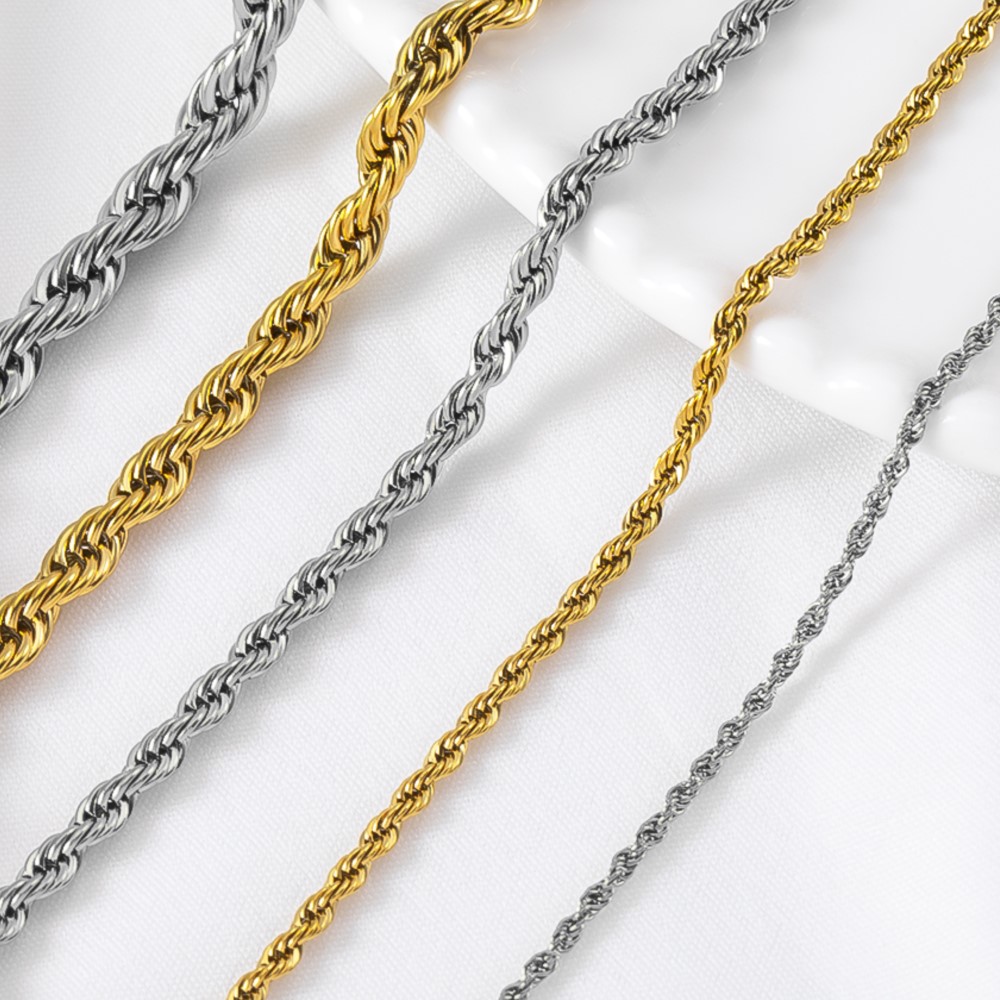 0.5/1 Meter Stainless Steel Tw - مراجعة Hip Hop Chain Necklace وسعره