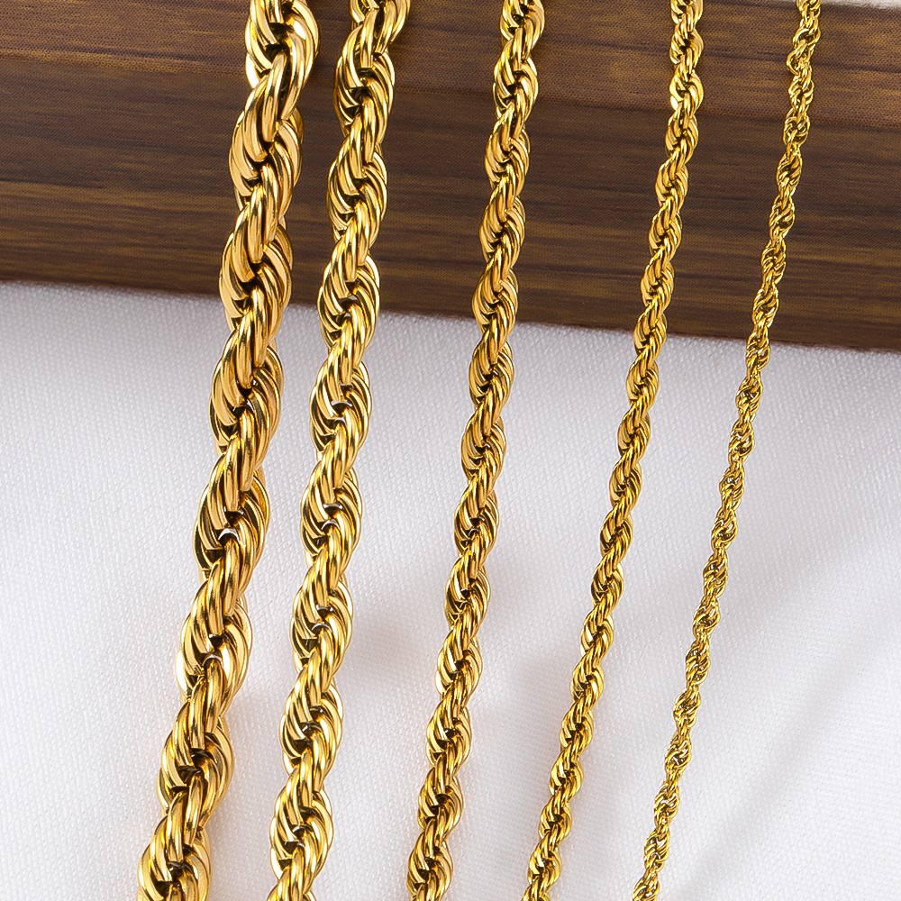 0.5/1 Meter Stainless Steel Tw - مراجعة Hip Hop Chain Necklace وسعره