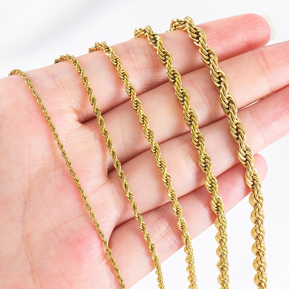 0.5/1 Meter Stainless Steel Tw - مراجعة Hip Hop Chain Necklace وسعره