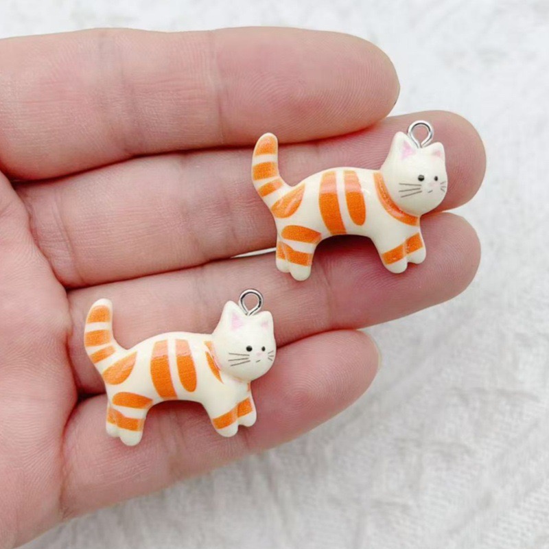 10pcs resin cartoon cat animal - مراجعة Jewelry & Watches Sp Z Oo Ul Frezerów 3 وسعره