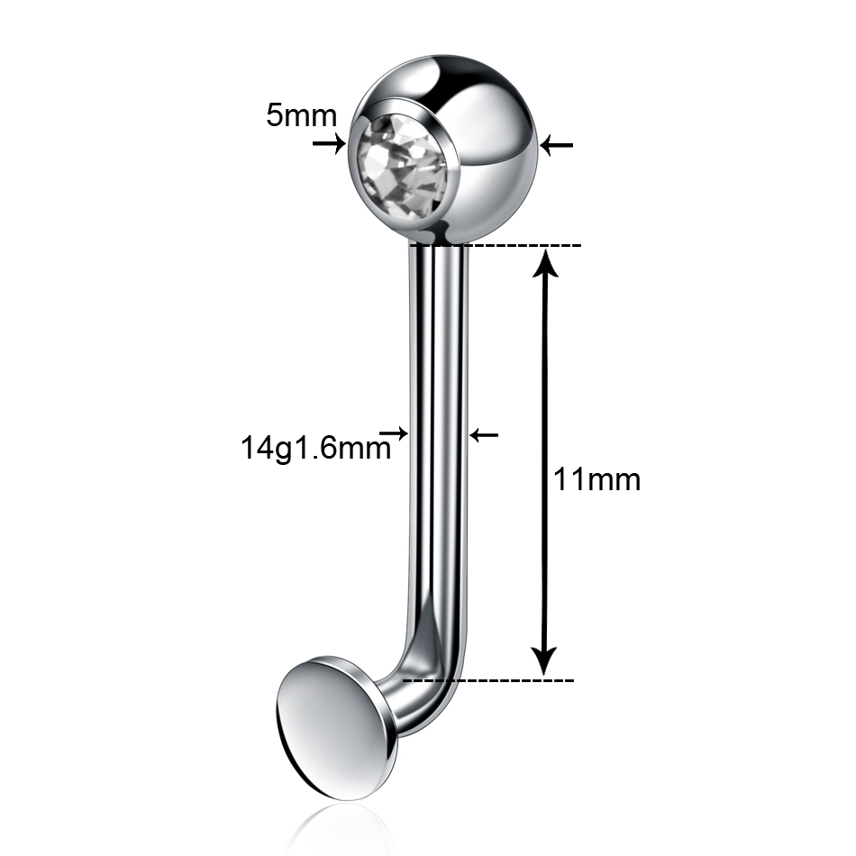 1PC Belly Button Rings Piercin - مراجعة Christina Jewelry & Watches Marguerite Ørestik Forgyldt Sølv وسعره