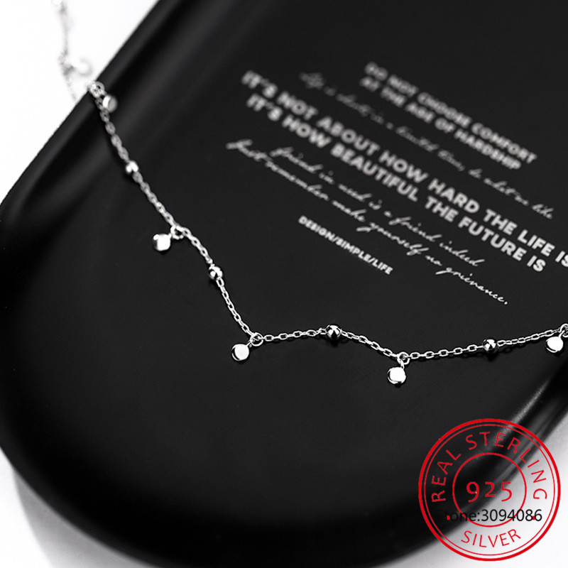 925 Sterling Silver Delicate J - مراجعة Crystal Choker Necklace وسعره