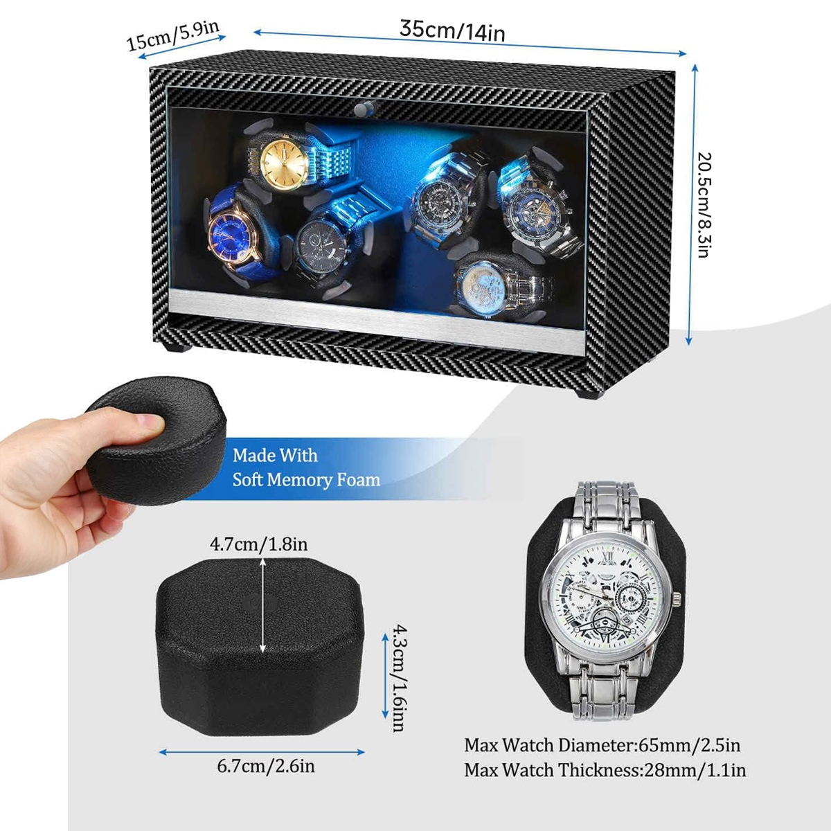 Watch Winder for Automatic Wat - مراجعة Jewelry And Watches Store وسعره