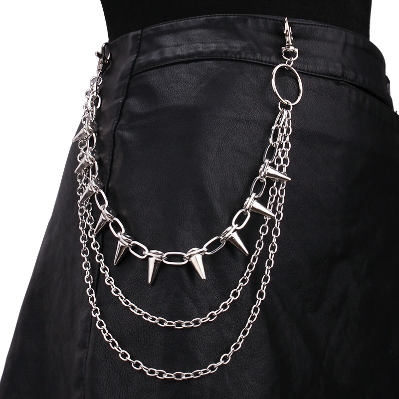 Hip Hop Punk Rock Metal Pants  - مراجعة Hip Hop Chain Necklace وسعره