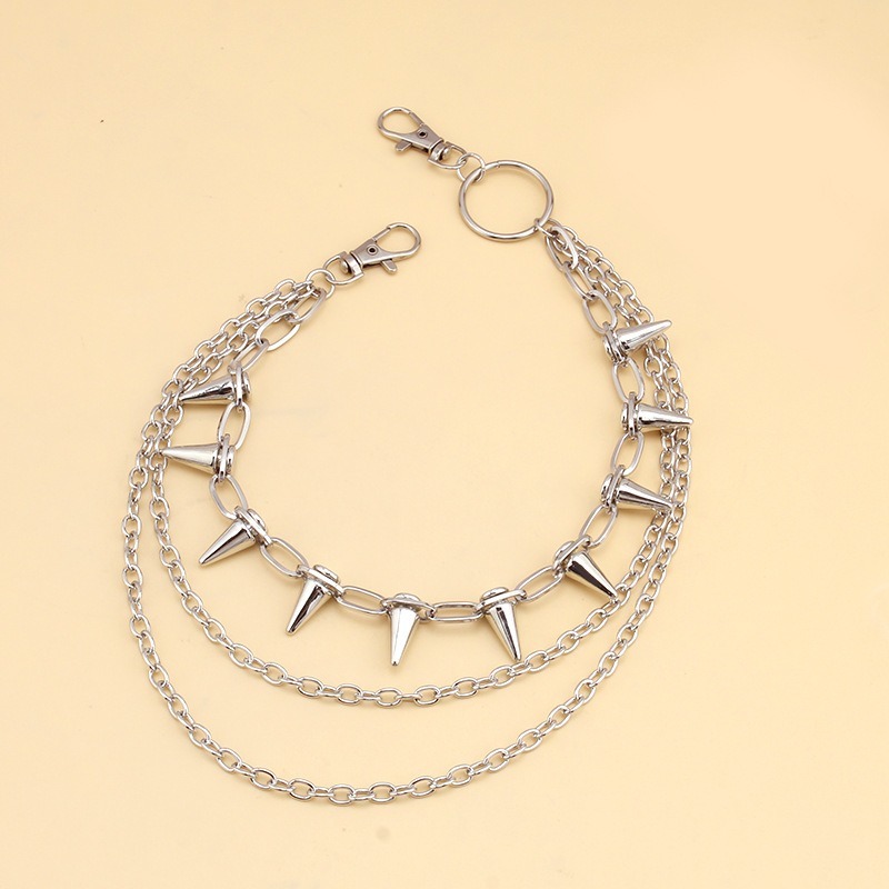 Hip Hop Punk Rock Metal Pants  - مراجعة Hip Hop Chain Necklace وسعره
