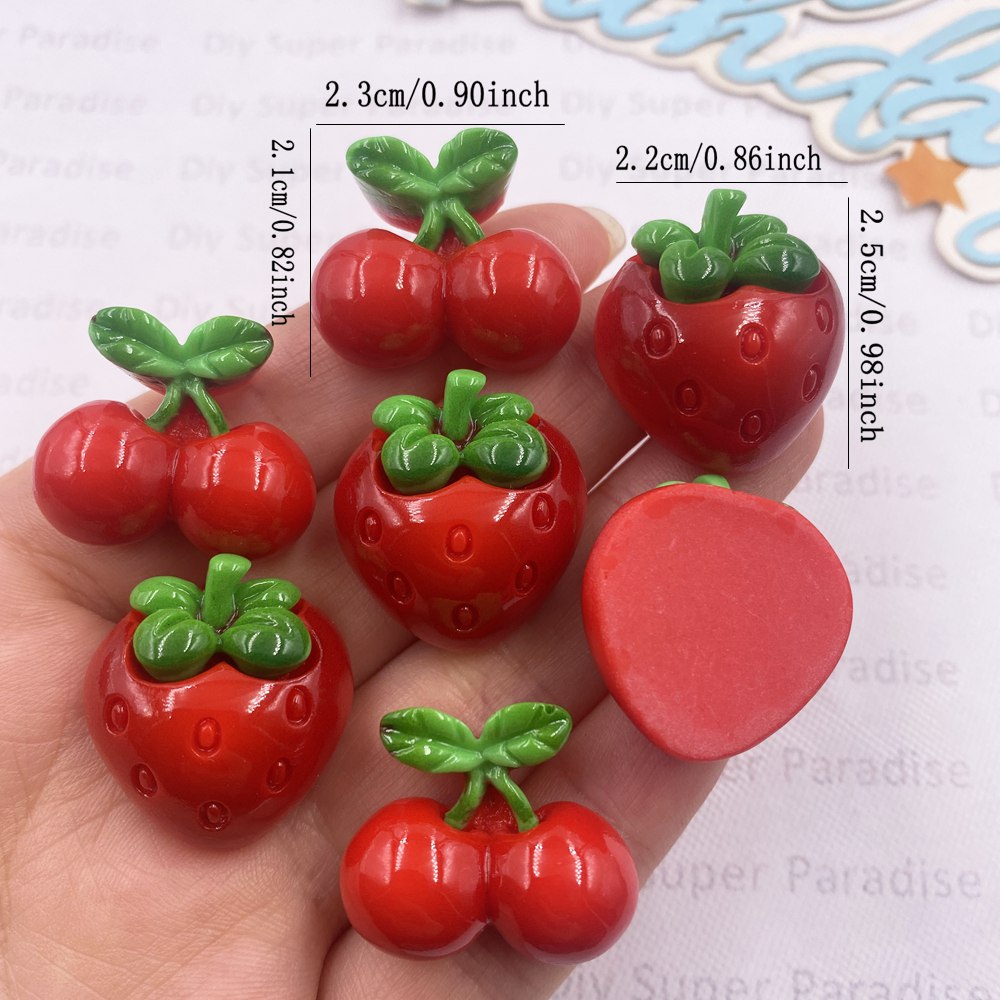 8PCS Resin Kawaii Colorful Red - مراجعة Paradise Jewelry & Watches Llc Miami Photos وسعره