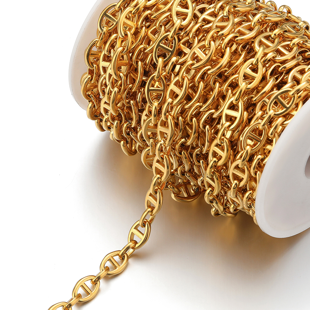 1 Meter Stainless Steel Coffee - مراجعة Hip Hop Chain Necklace وسعره