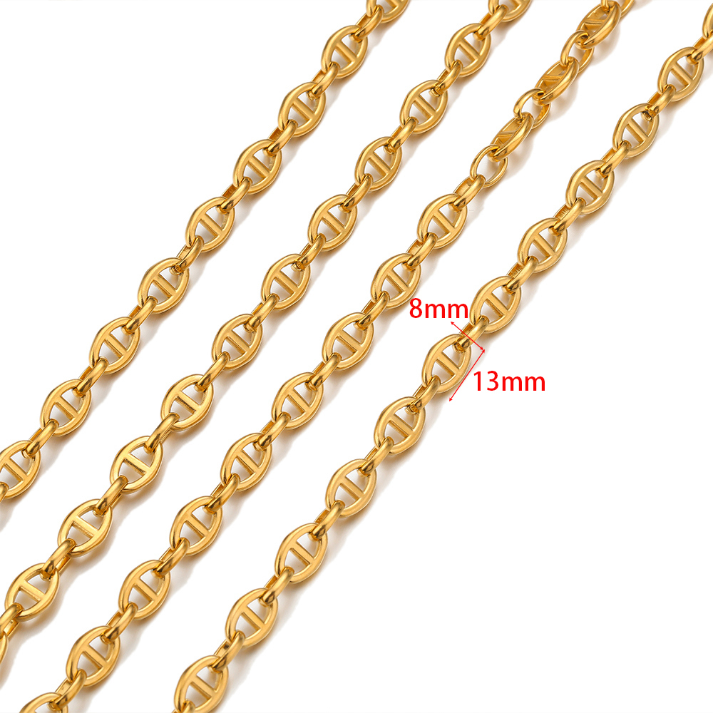 1 Meter Stainless Steel Coffee - مراجعة Hip Hop Chain Necklace وسعره