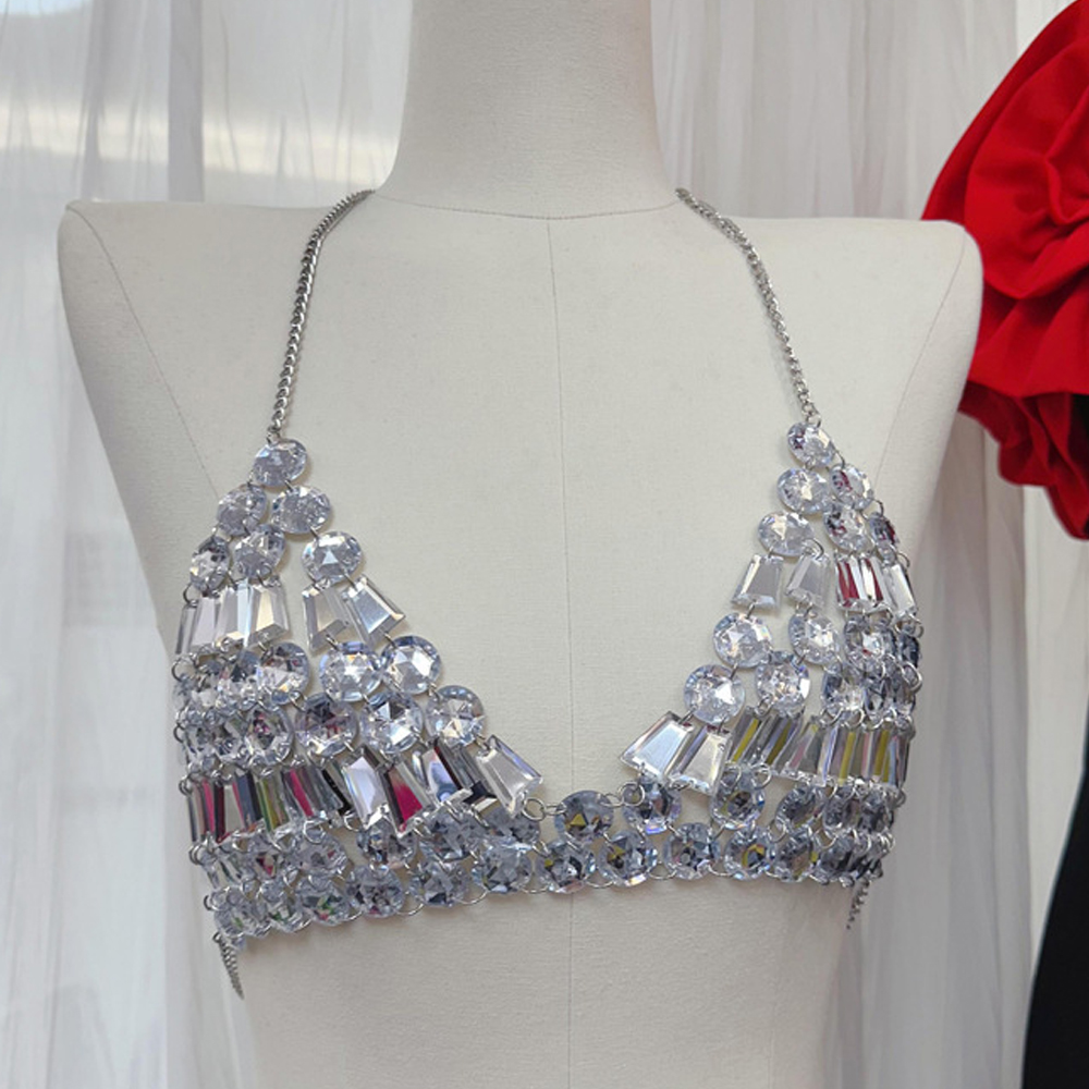 Luxury Full Rhinestone Mesh Ch - مراجعة Crystal Choker Necklace وسعره