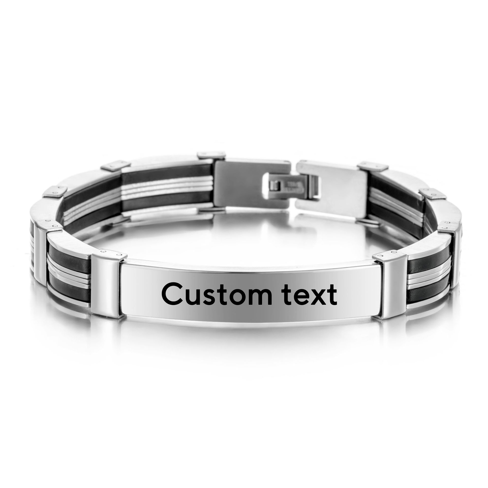 Punk Custom TEXT Name Men Stai - مراجعة Jewelry Watches Men وسعره