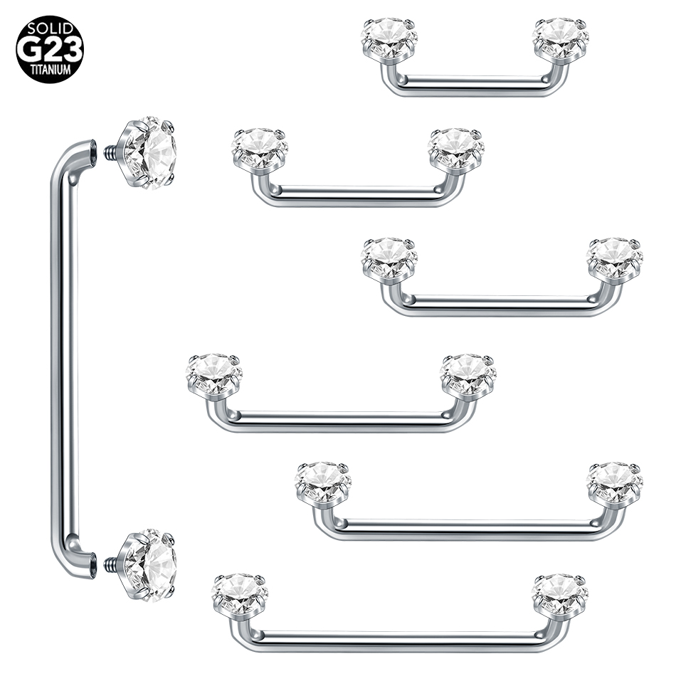 1PC Titanium Surface Piercing  - مراجعة Christina Jewelry & Watches Marguerite Ørestik Forgyldt Sølv وسعره