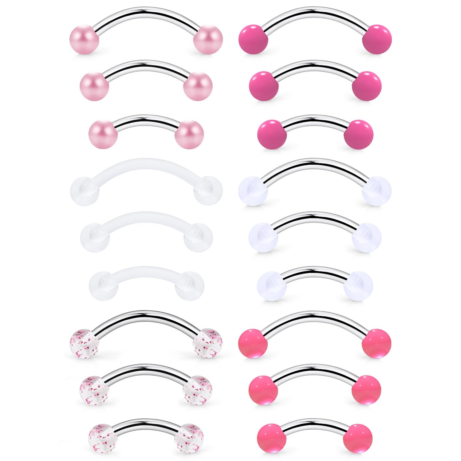 16g 6/8/10mm Eyebrow Rook Vert - مراجعة Christina Jewelry & Watches Marguerite Ørestik Forgyldt Sølv وسعره