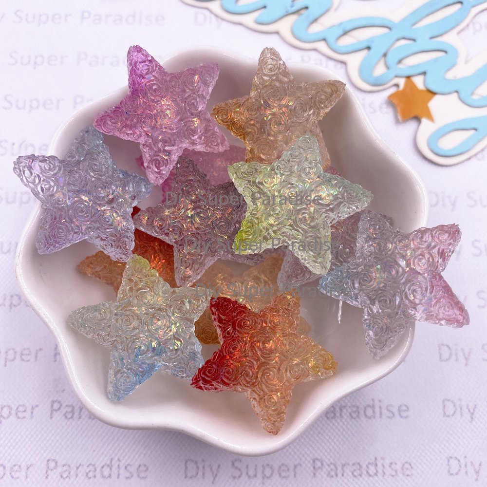 10PCS Resin Clear Candy Color  - مراجعة Paradise Jewelry & Watches Llc Miami Photos وسعره