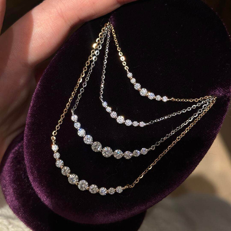 Sparkling Moissanite Diamonds  - مراجعة Crystal Choker Necklace وسعره