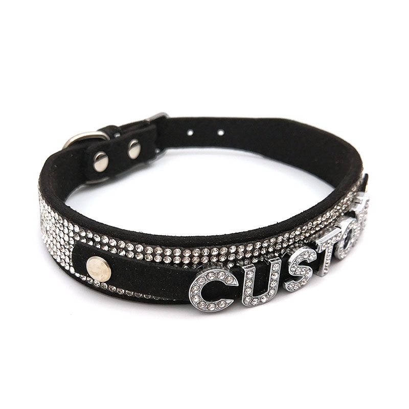 Shiny Rhinestone Letters Custo - مراجعة Crystal Choker Necklace وسعره