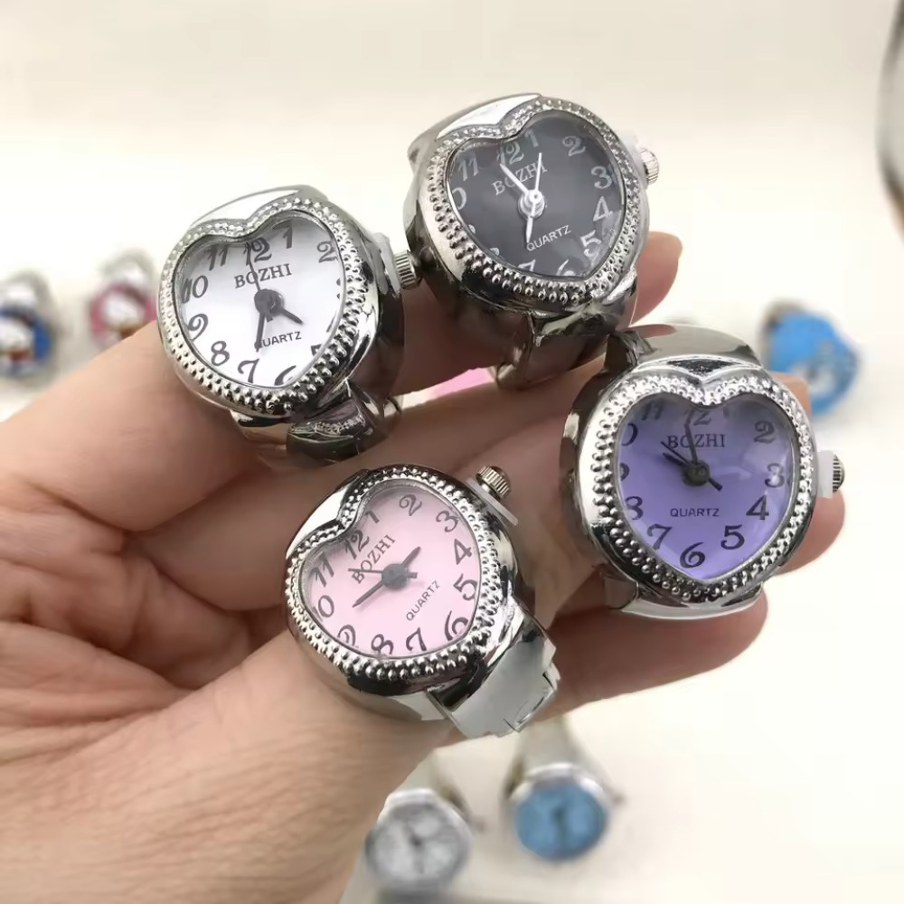 Heart Design Mini Finger Watch - مراجعة Jewelry Watches Men وسعره