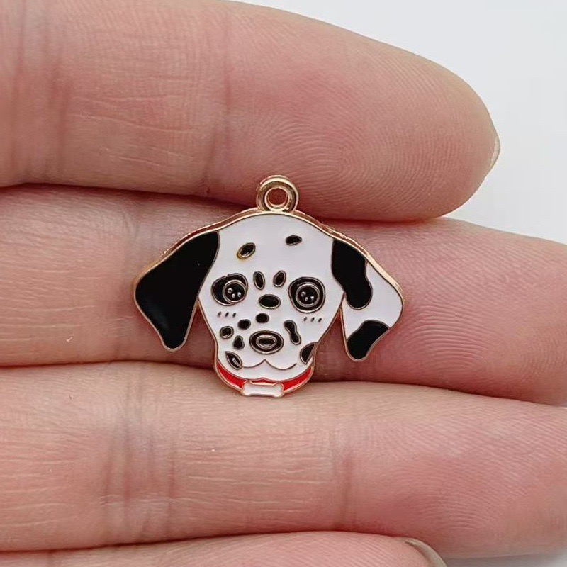 12pcs cartoon pet spotted dog  - مراجعة Jewelry & Watches Sp Z Oo Ul Frezerów 3 وسعره