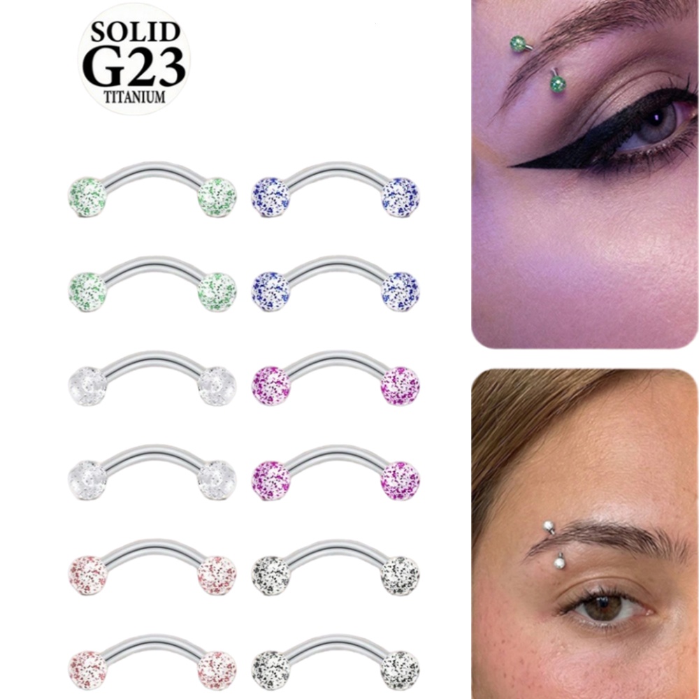 2PCS 16G 8/10mm Titanium Alloy - مراجعة Christina Jewelry & Watches Marguerite Ørestik Forgyldt Sølv وسعره