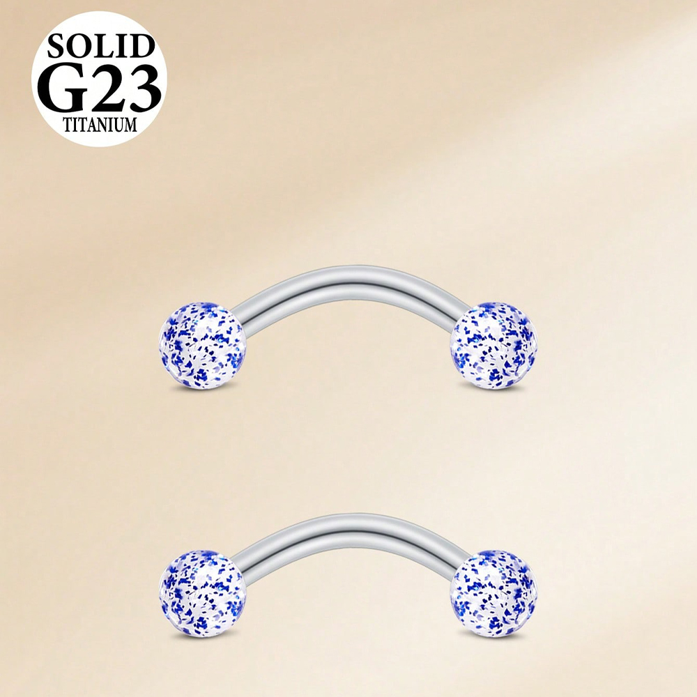2PCS 16G 8/10mm Titanium Alloy - مراجعة Christina Jewelry & Watches Marguerite Ørestik Forgyldt Sølv وسعره