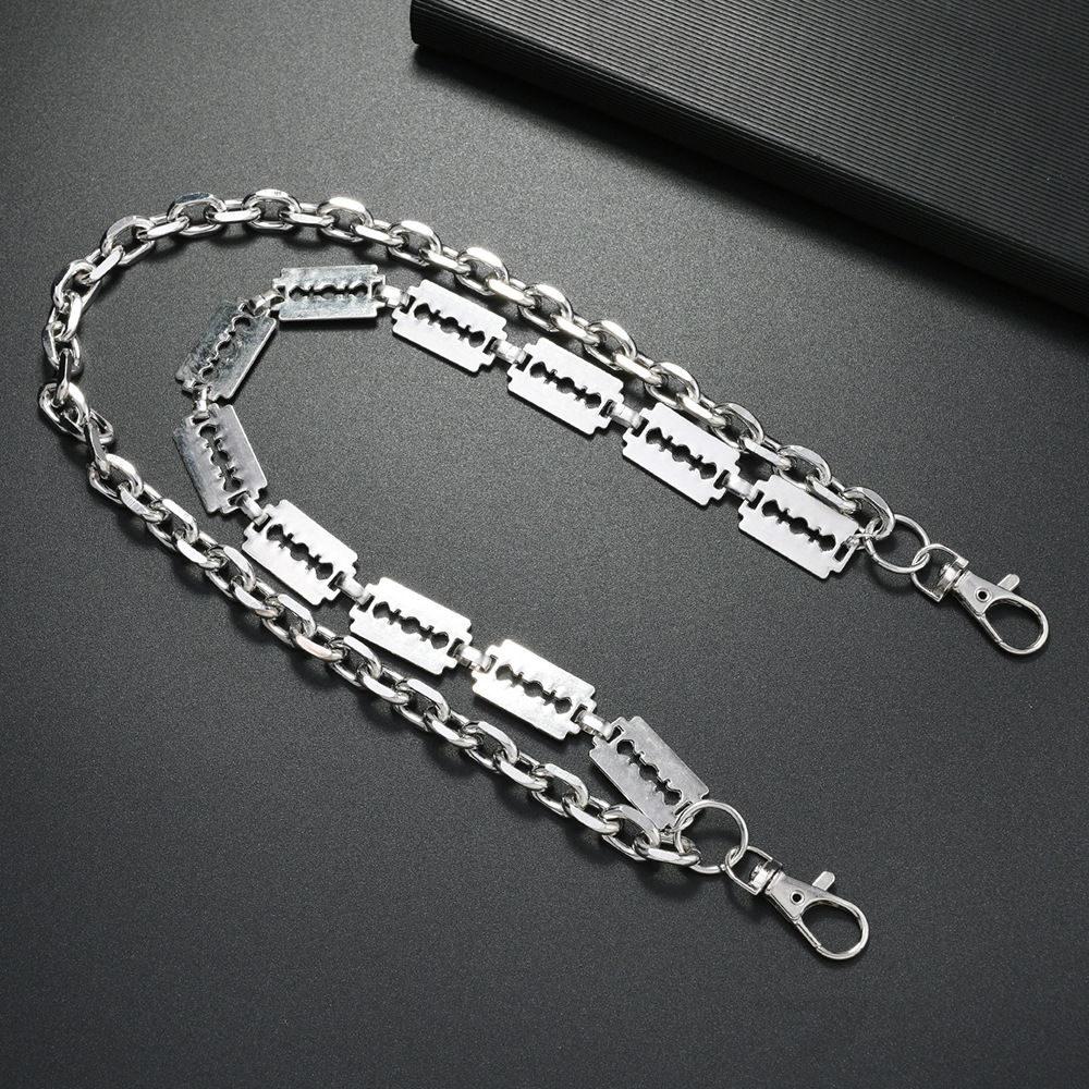 Punk Metal Chain Keychains for - مراجعة Hip Hop Chain Necklace وسعره