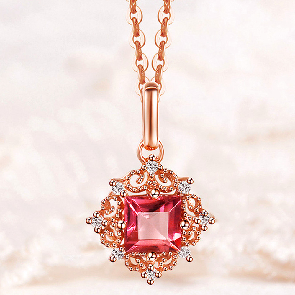 Vintage carving small Ruby gem - مراجعة Crystal Choker Necklace وسعره