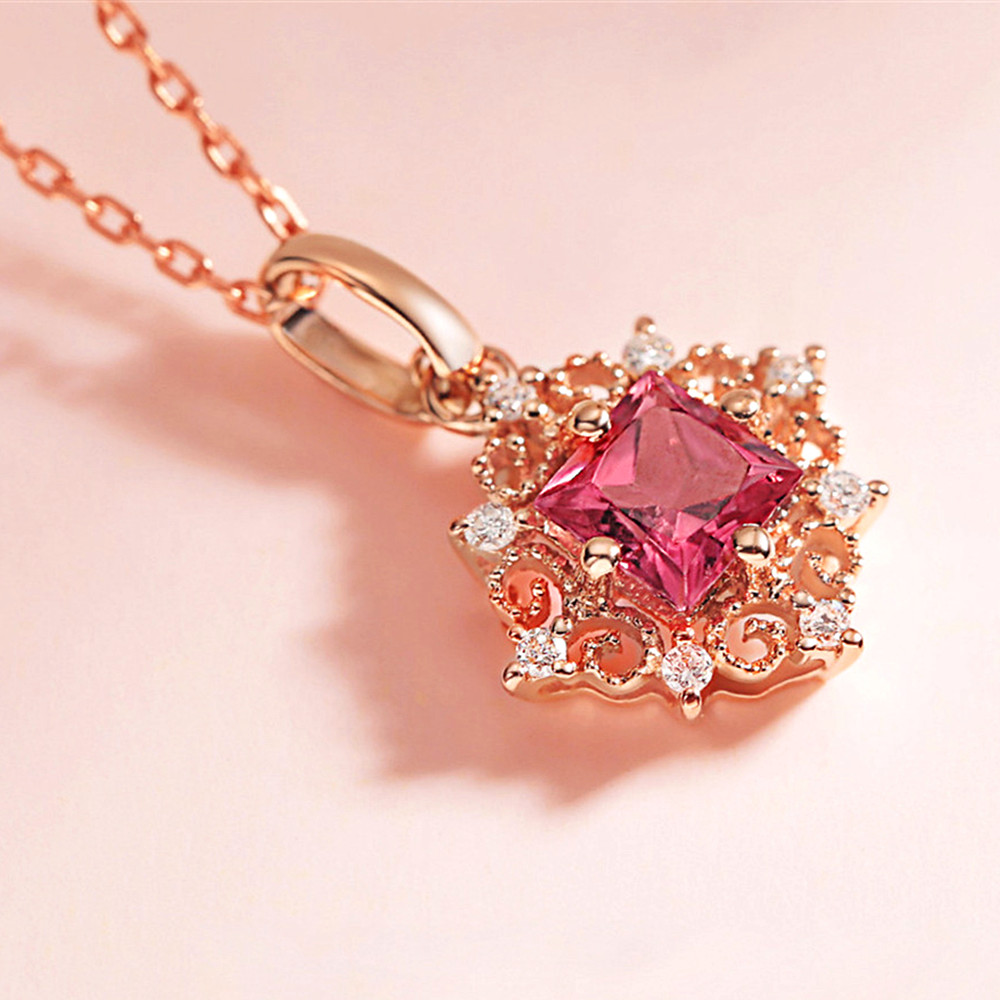 Vintage carving small Ruby gem - مراجعة Crystal Choker Necklace وسعره